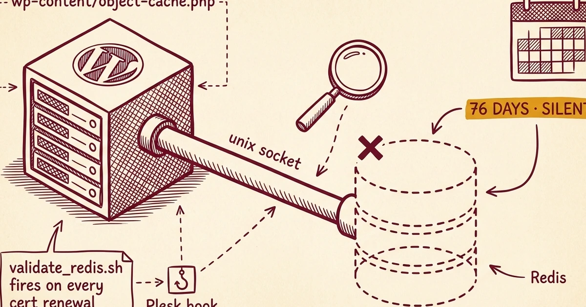 Six WordPress Sites Were Running Without Object Cache. One Customer Ticket Showed Us Why.
